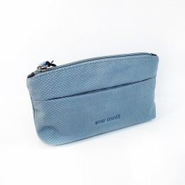 Cartera mediana azul