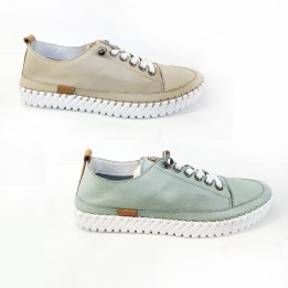 Zapatilla de piel superflexible
