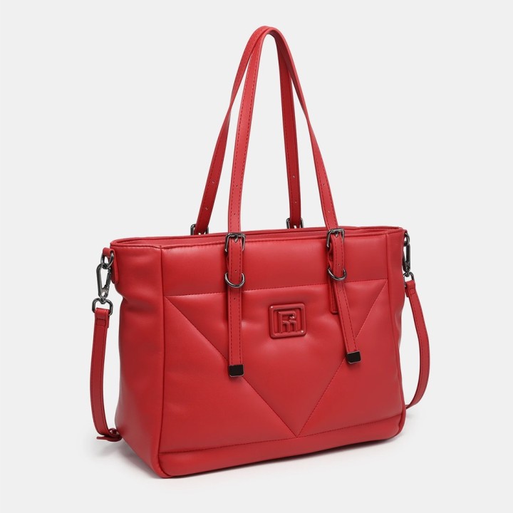 Bolso de hombro geométrico