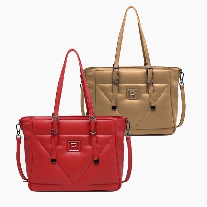 Bolso de hombro geométrico