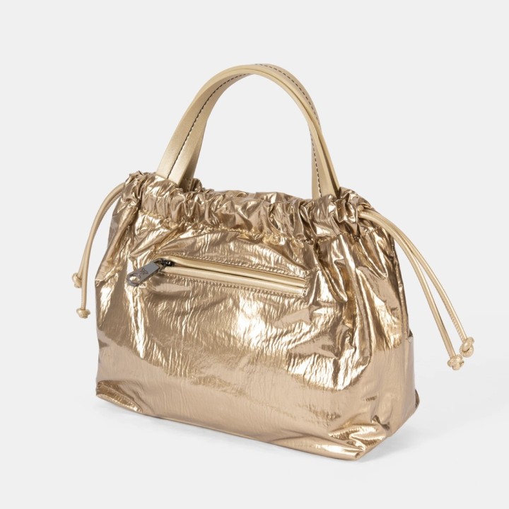 Bolso de mano metalizado