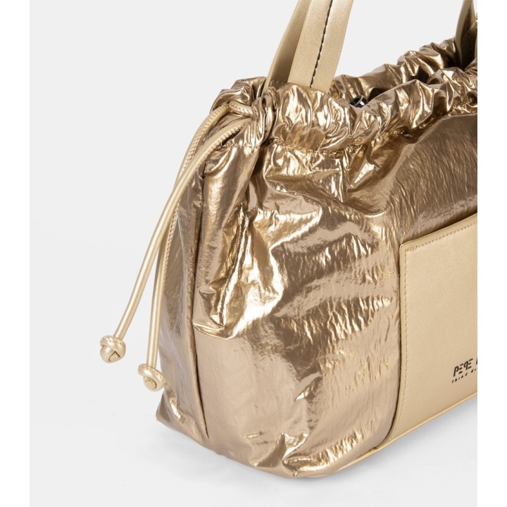 Bolso de mano metalizado