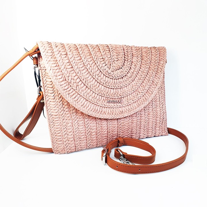 CARTERA RAFIA CON CORREA